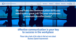 Desktop Screenshot of businessspeechimprovement.com