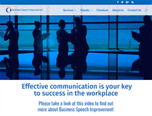 Tablet Screenshot of businessspeechimprovement.com